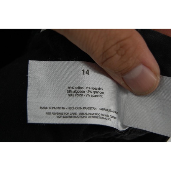 Social Standard By Sanctuary Jeans Womens 14 Black Camo Skinny Ankle Stretch - Picture 15 of 16